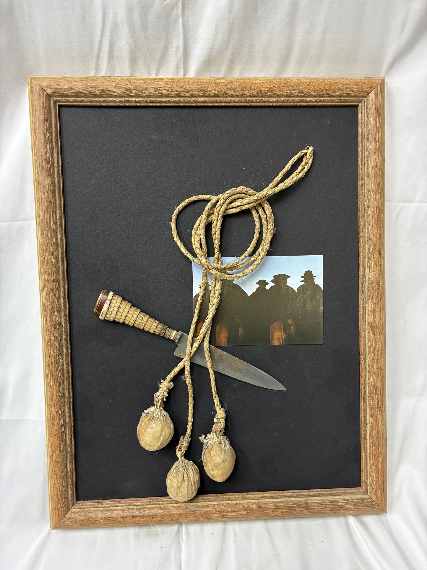 Argentina Framed Western Rope and Knife Wall Art