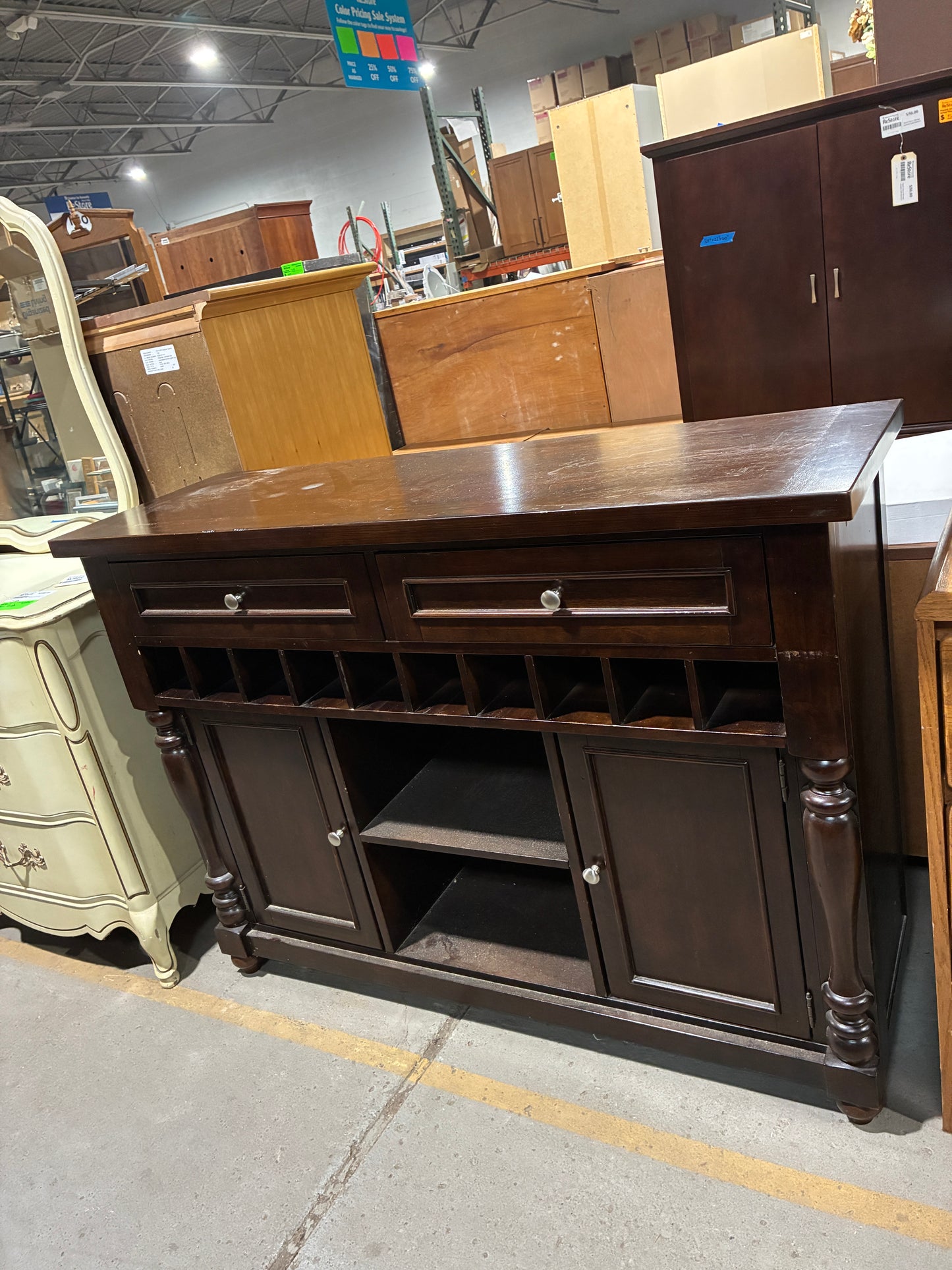 Espresso Wine & Bar Cabinet