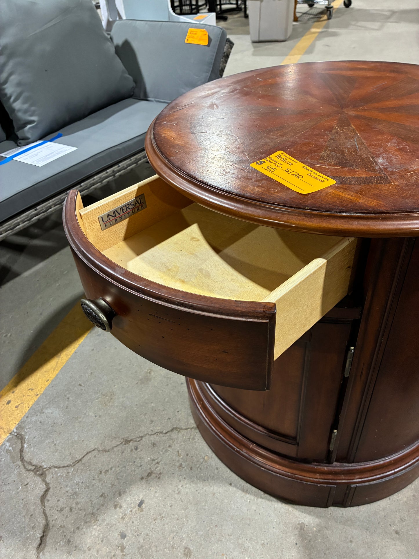 Universal Furniture Round Storage Cabinet #2