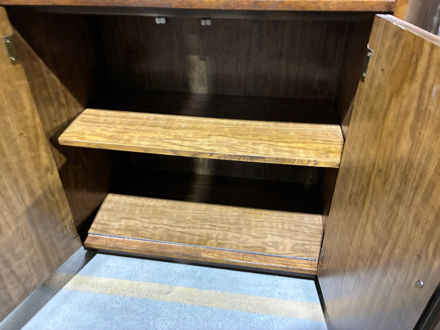 Tall Wood Bookcase Cabinet #1