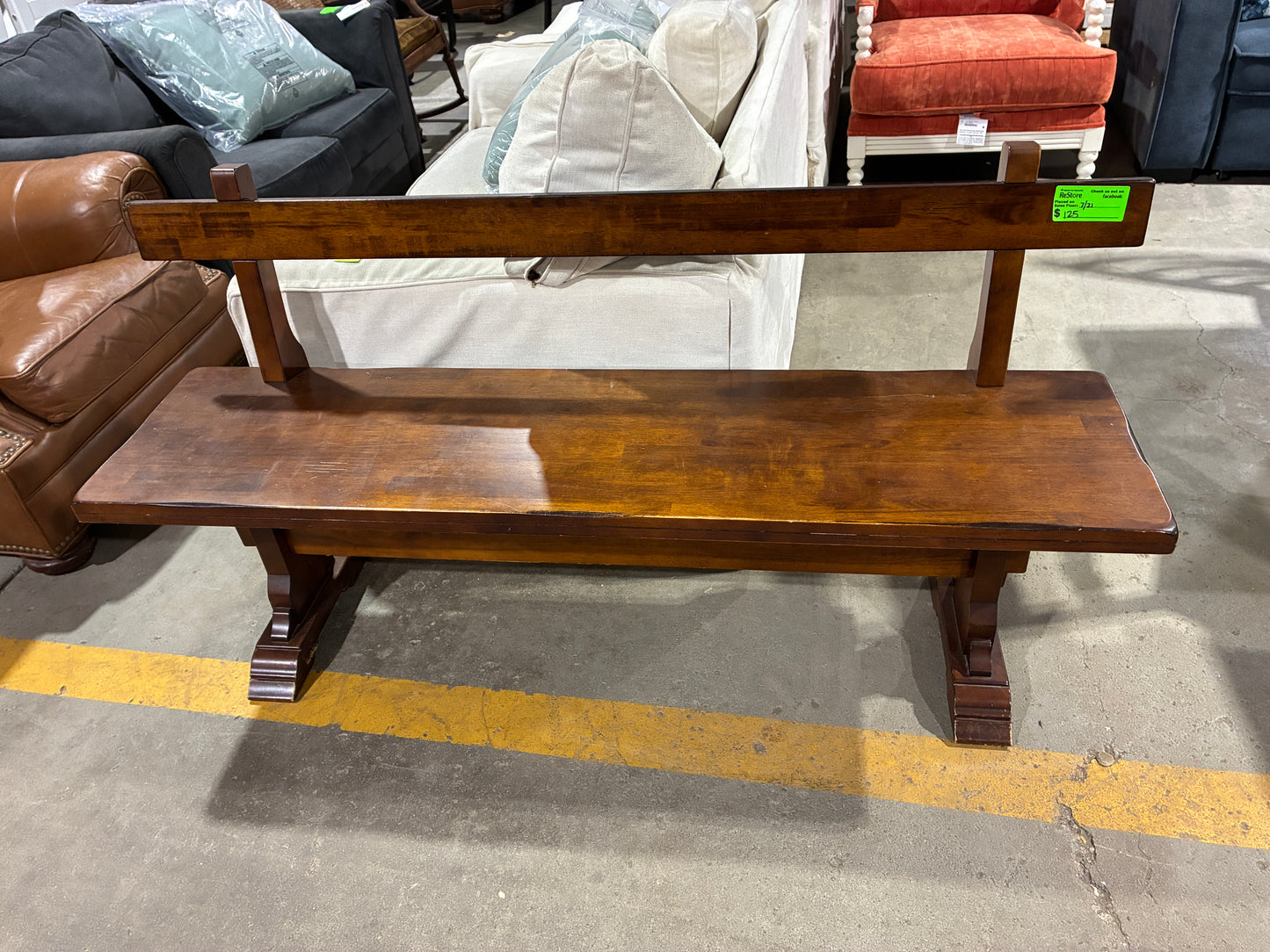 Solid Wood Dining Bench