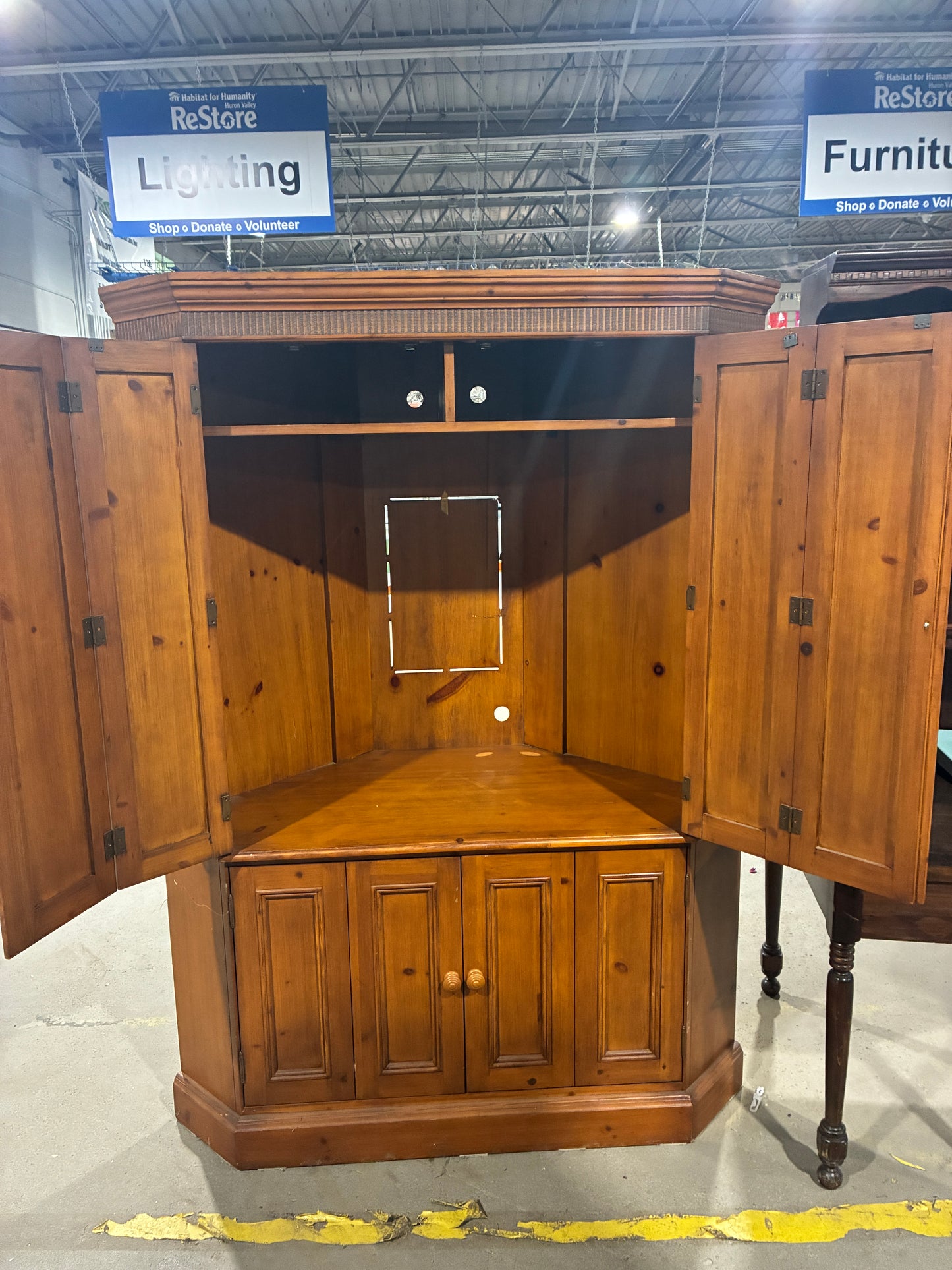 Corner Entertainment Armoire