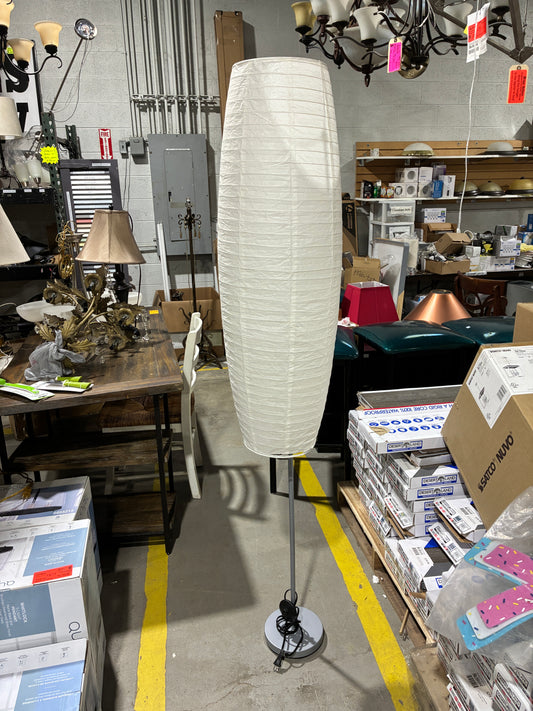 Modern White Paper Shade Floor Lamp