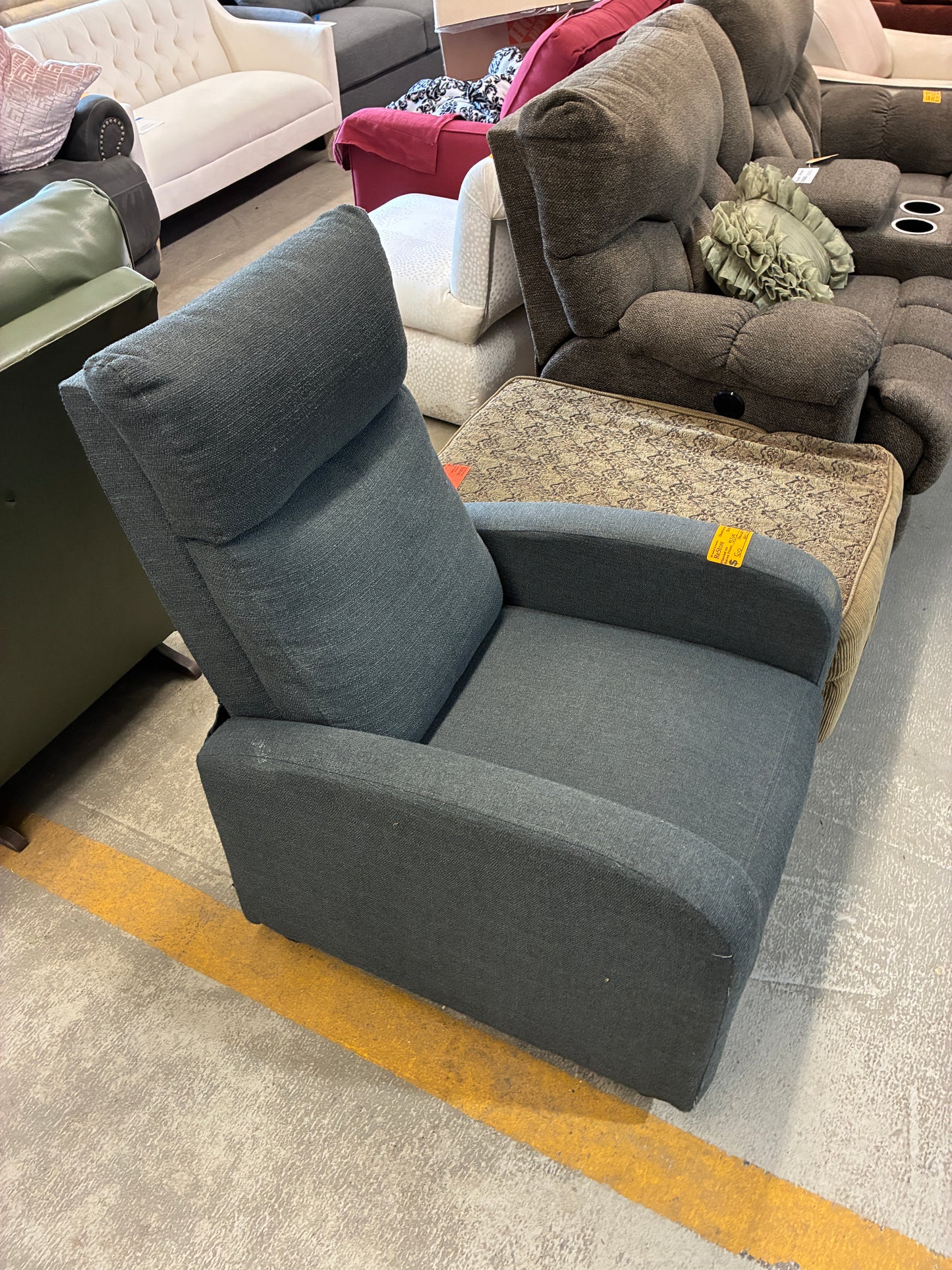 Modern Gray Recliner Chair