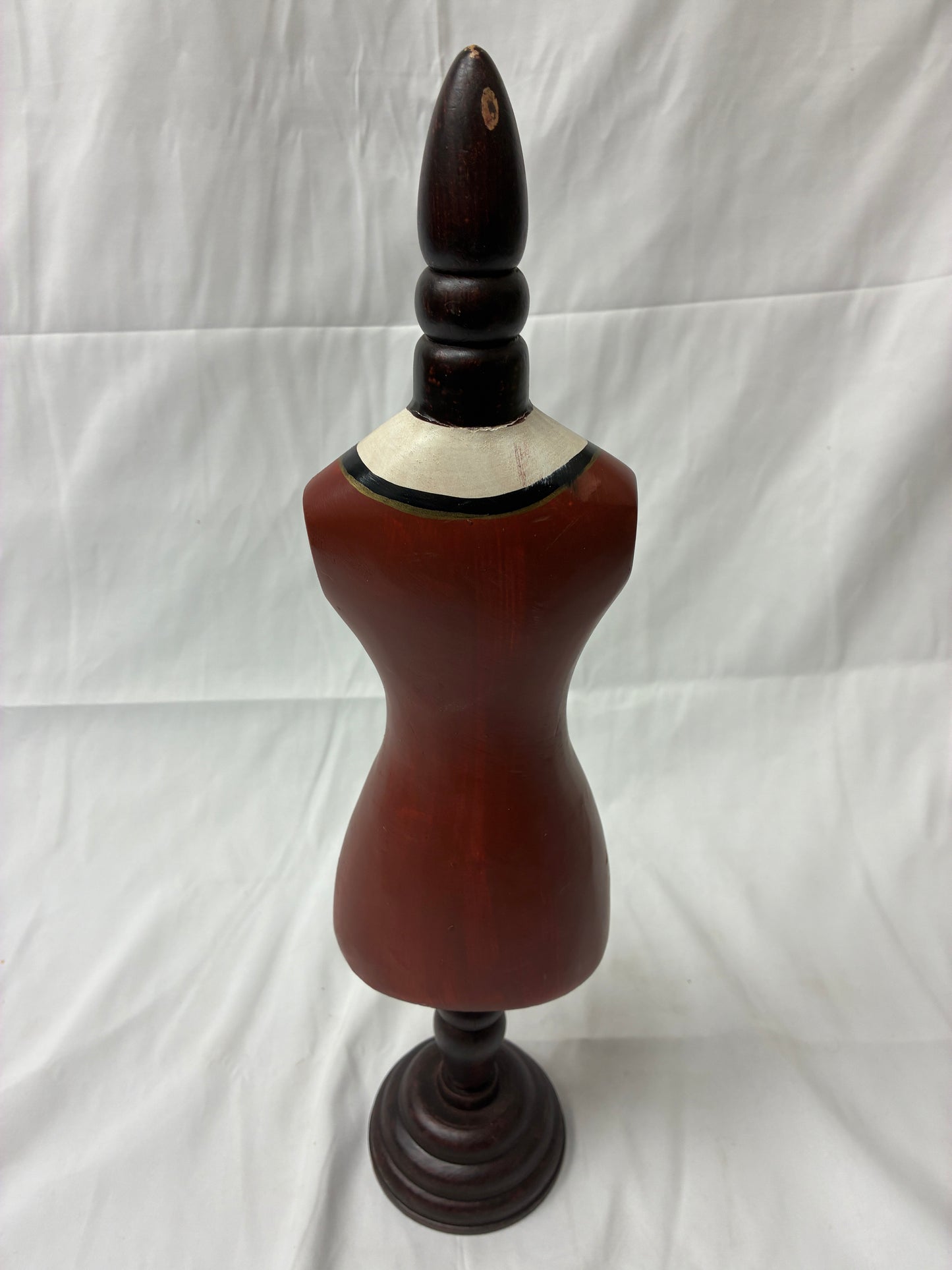 Decorative Wooden Dress Form Accent Sculpture