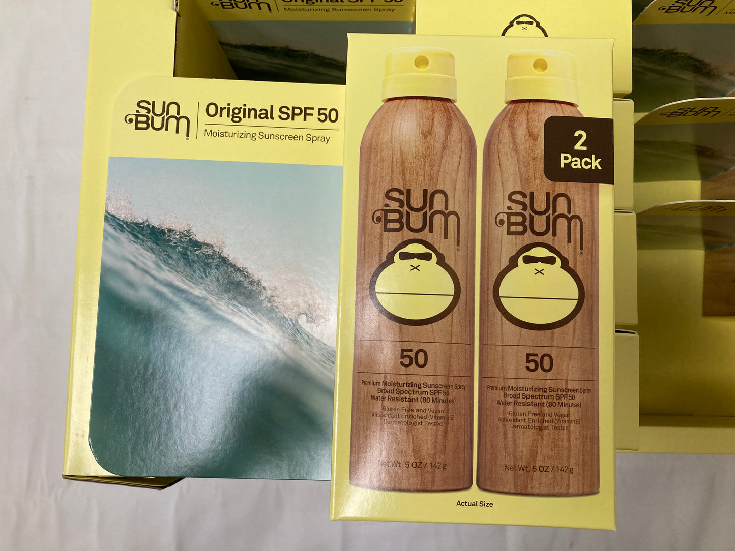 Sun Bum Original SPF 50 Sunscreen Body Spray 2-Packs