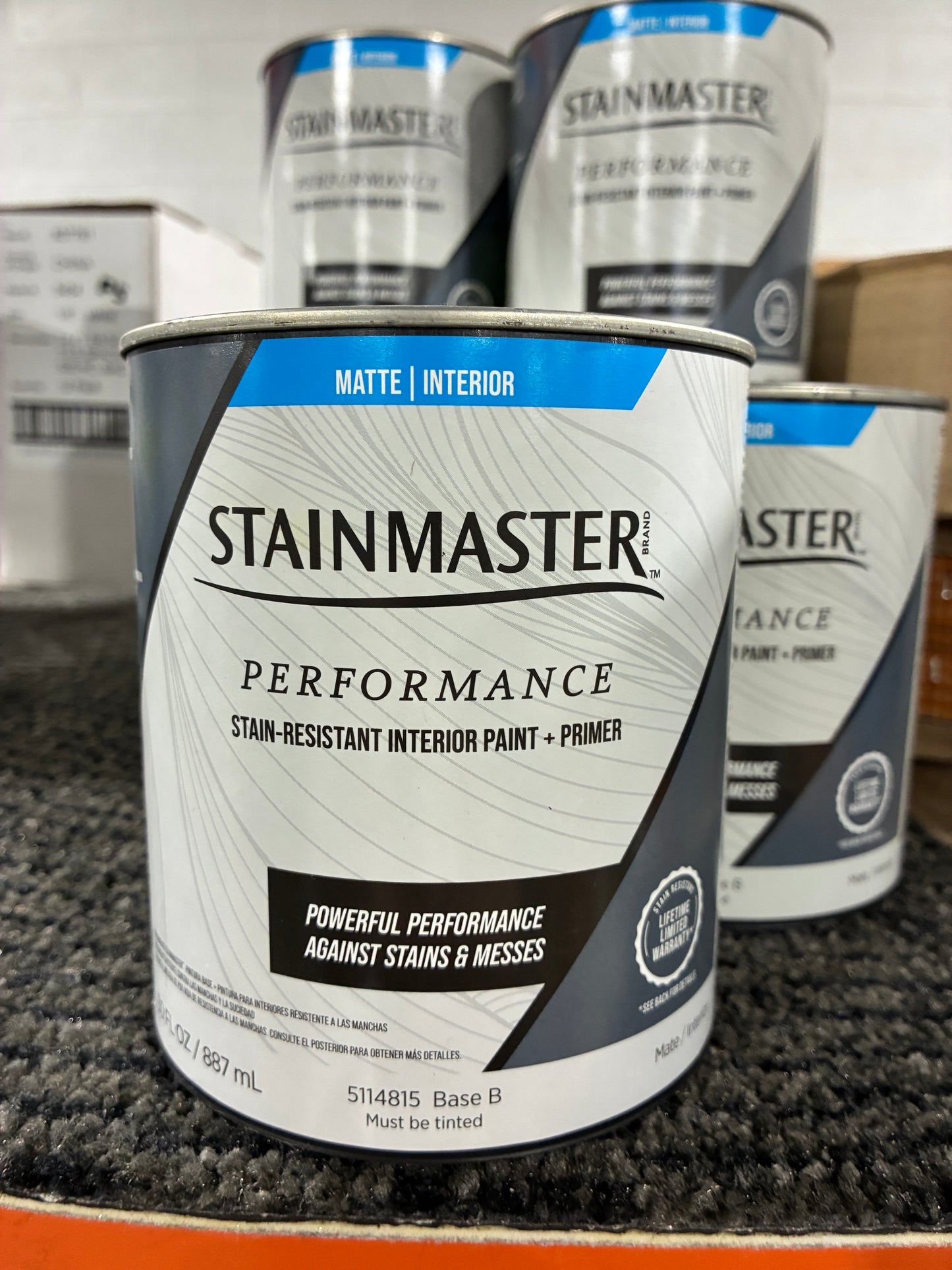 Stainmaster Performance Interior Paint + Primer (Matte Finish, Base B)