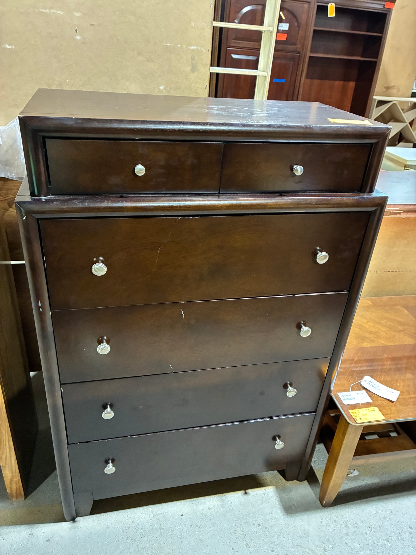 Dark Espresso 6 Drawer Chest