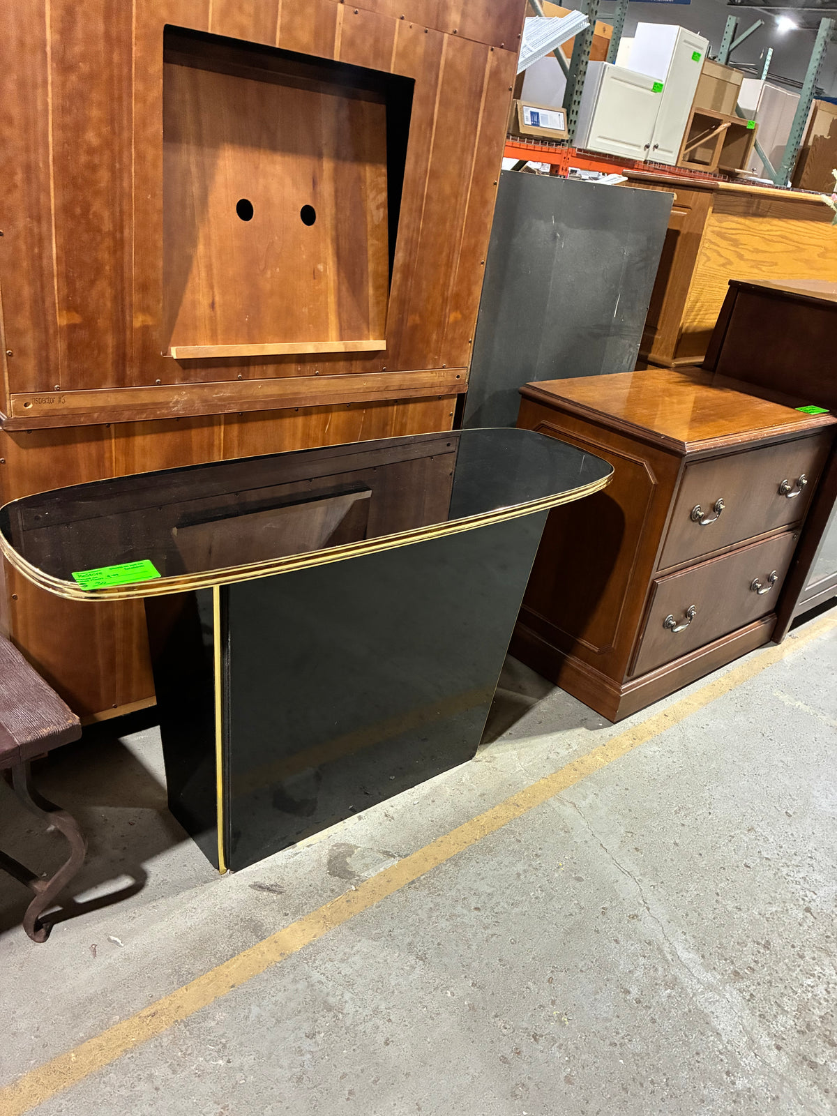 Black and Gold Console Table