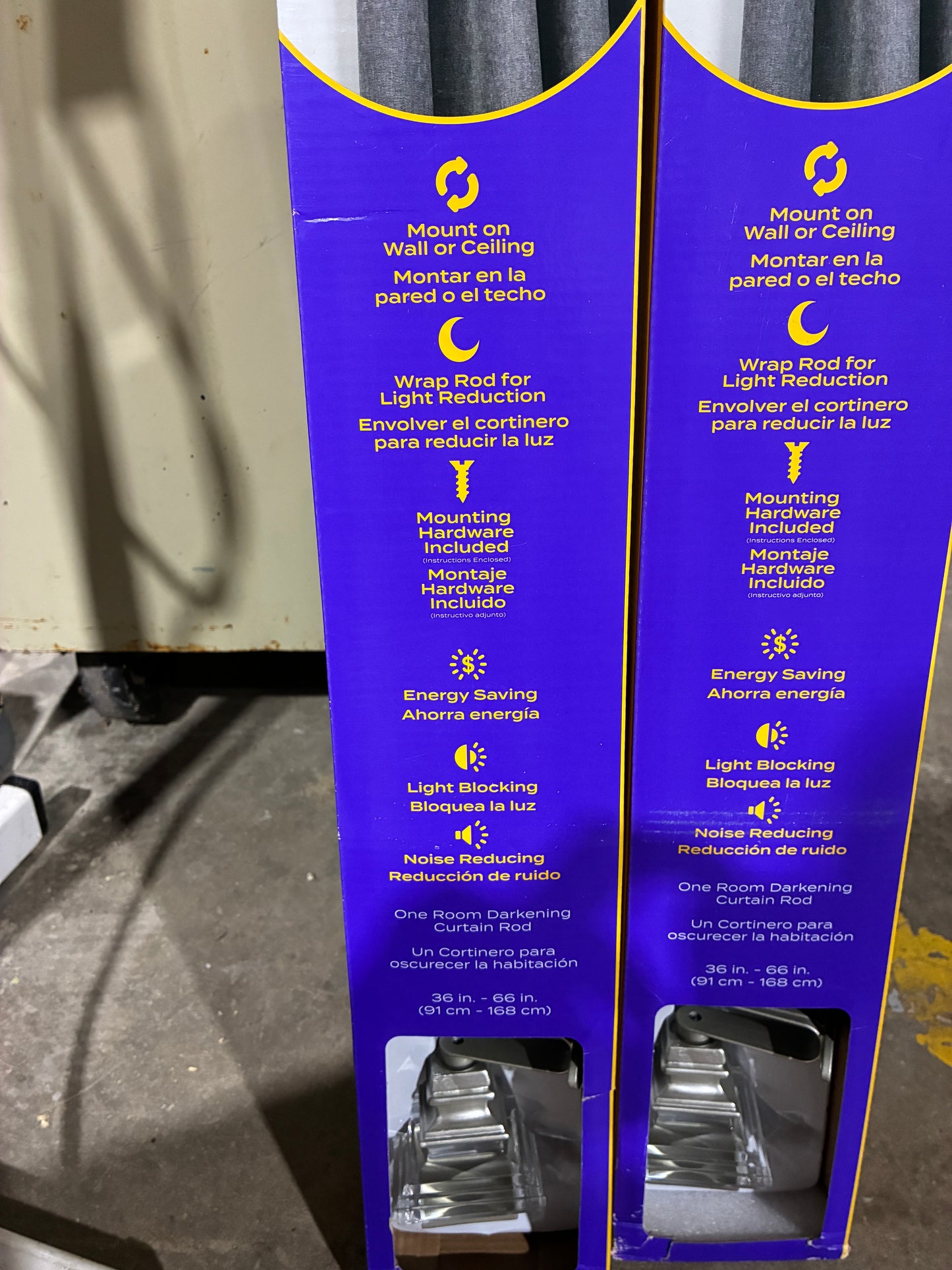 Sun Zero Room Darkening Curtain Rods $12 each