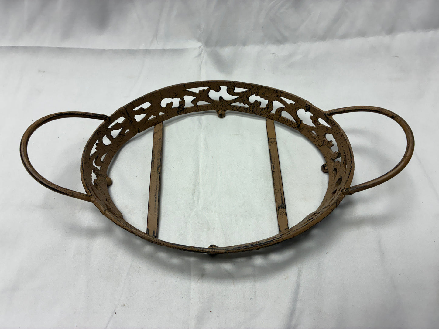 Better Homes and Gardens Oval Serving Dish with Metal Stand