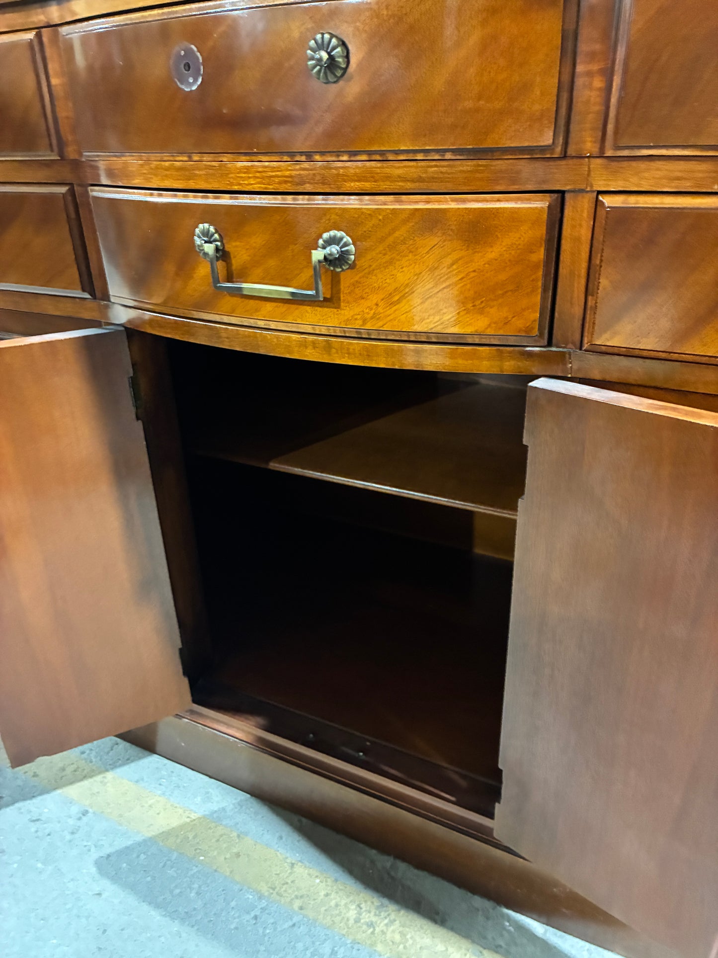 Large Wood Sideboard Buffet Cabinet
