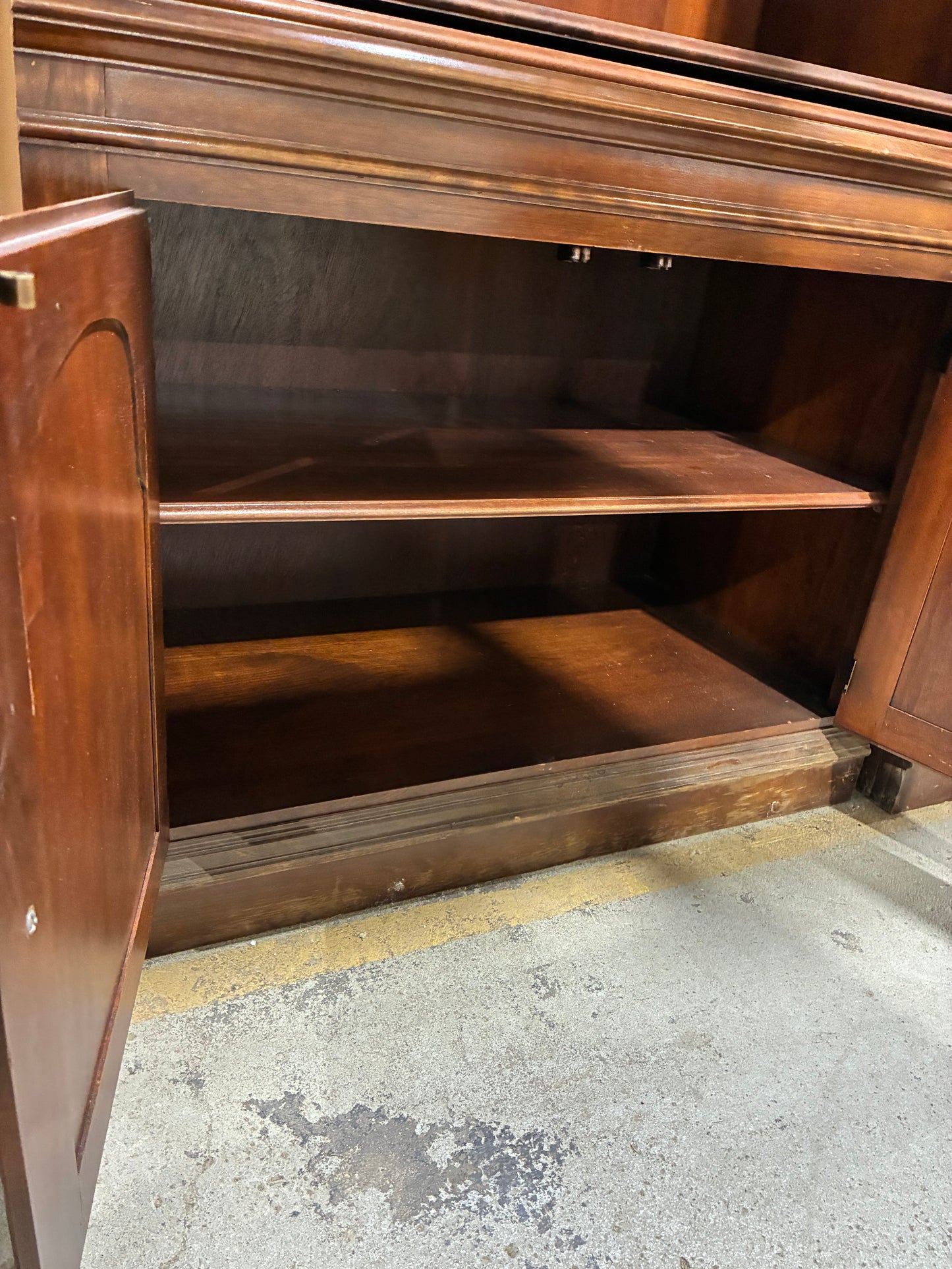 Traditional Entertainment Center with Storage Cabinets #1