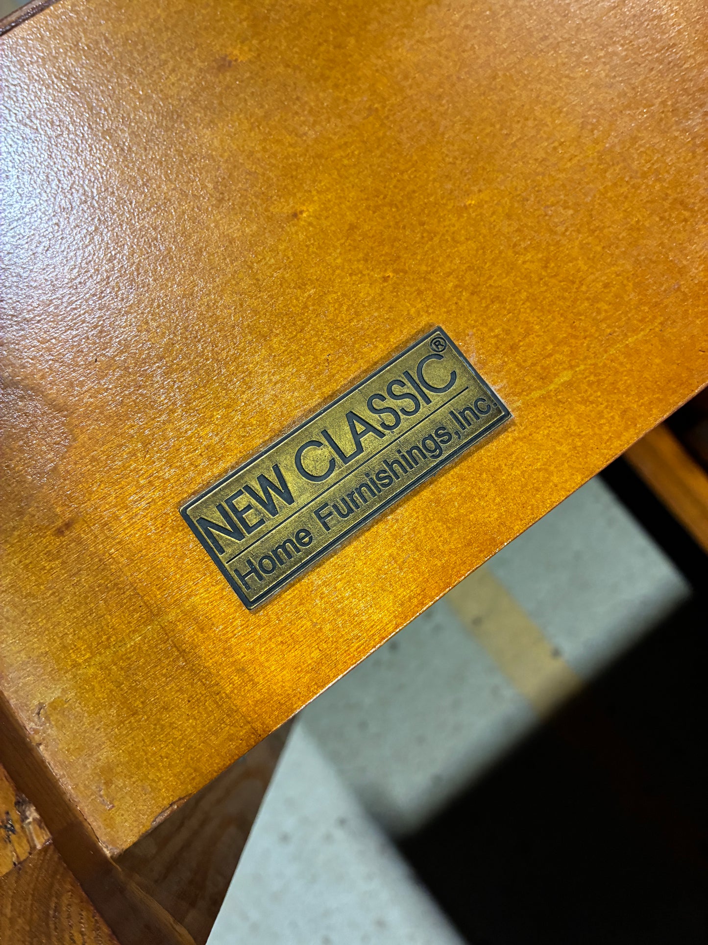 New Classic Wood Media Cabinet with Sliding Doors