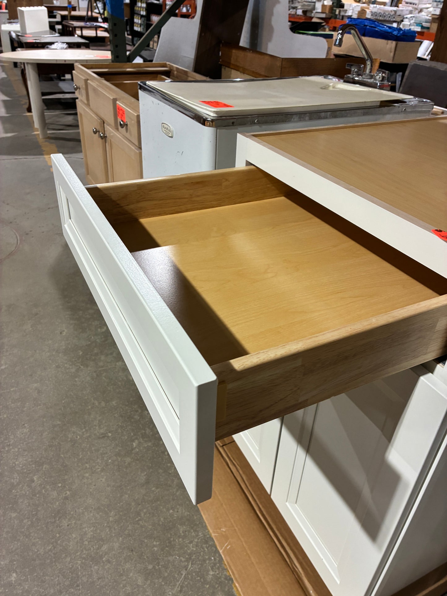 Brand New White Base Cabinet with Drawer