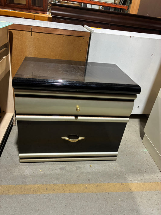 Contemporary Two-Tone Nightstand
