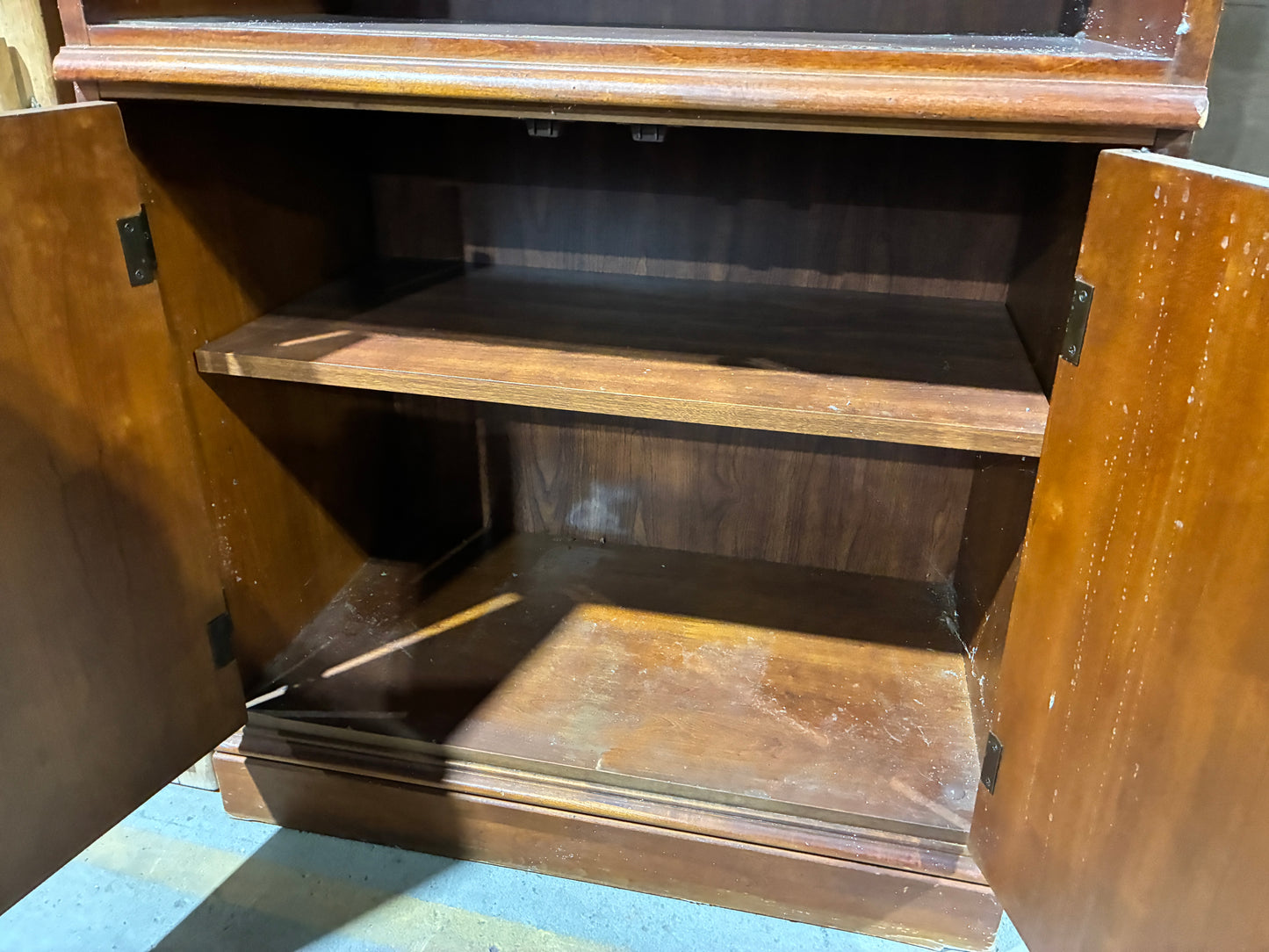 Hooker Furniture Cherry Wall Unit Bookcase Cabinet #2