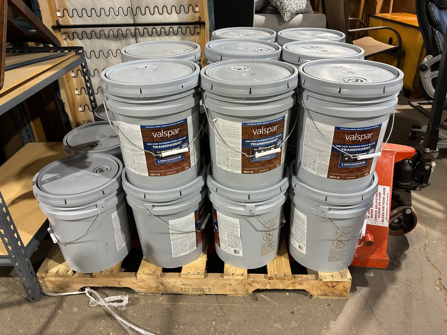 Valspar One-Coat Exterior Stain & Sealer – Transparent (5 Gallon)