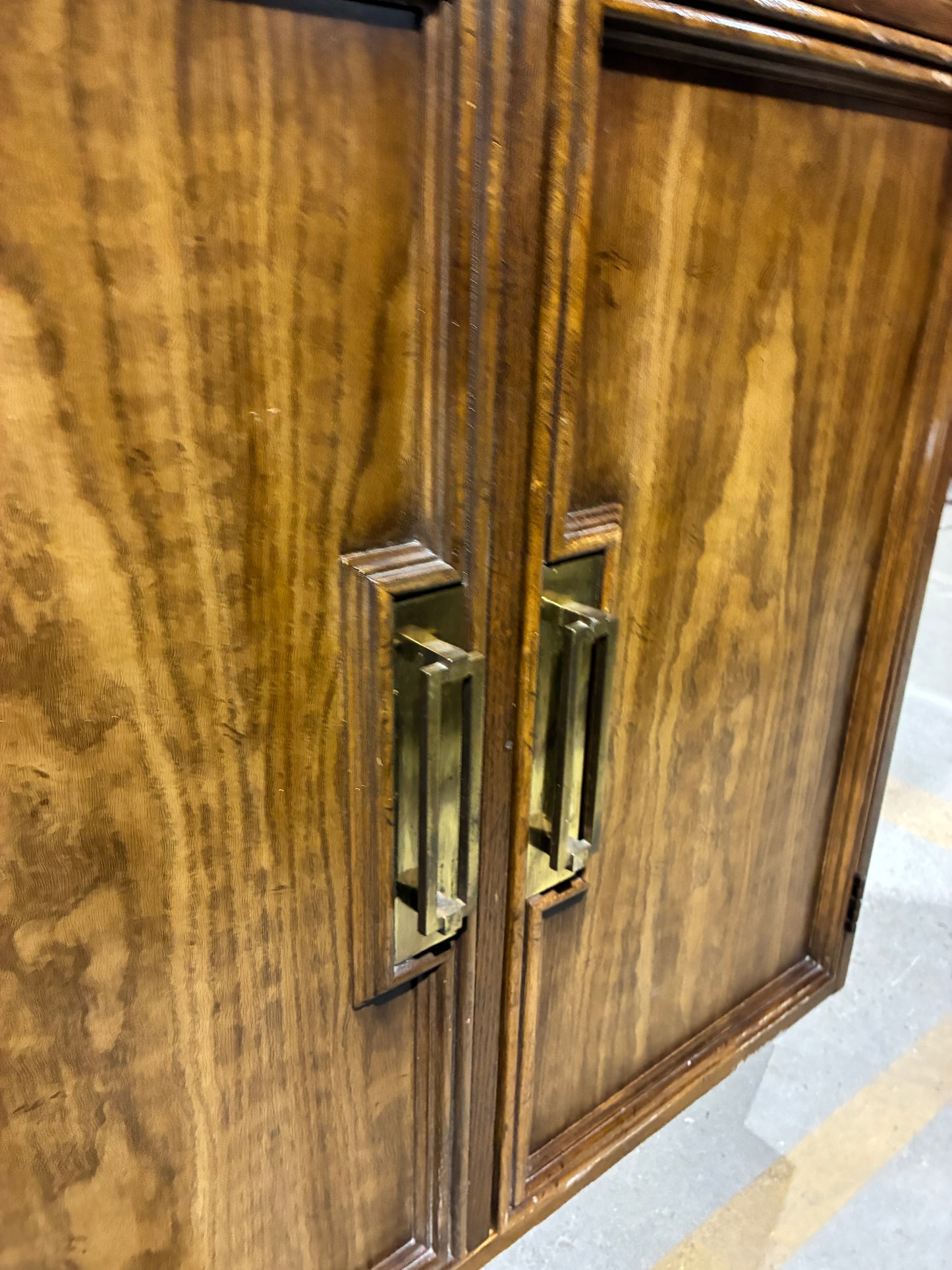 Tall Wood Bookcase Cabinet #2
