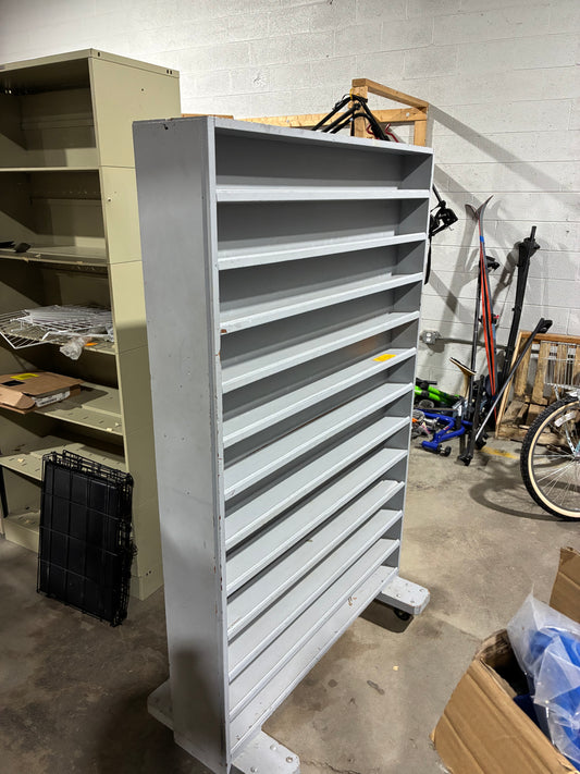 Double-Sided Rolling Literature & Display Rack