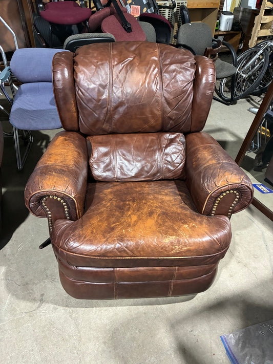Lane Brown Leather Recliner Chair #2