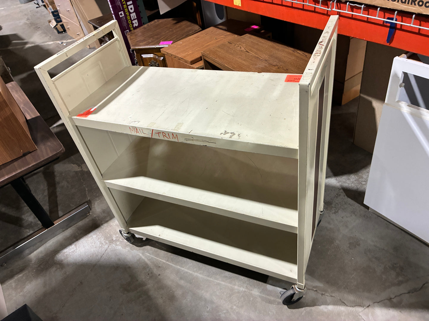 Rolling Utility Cart with Shelves