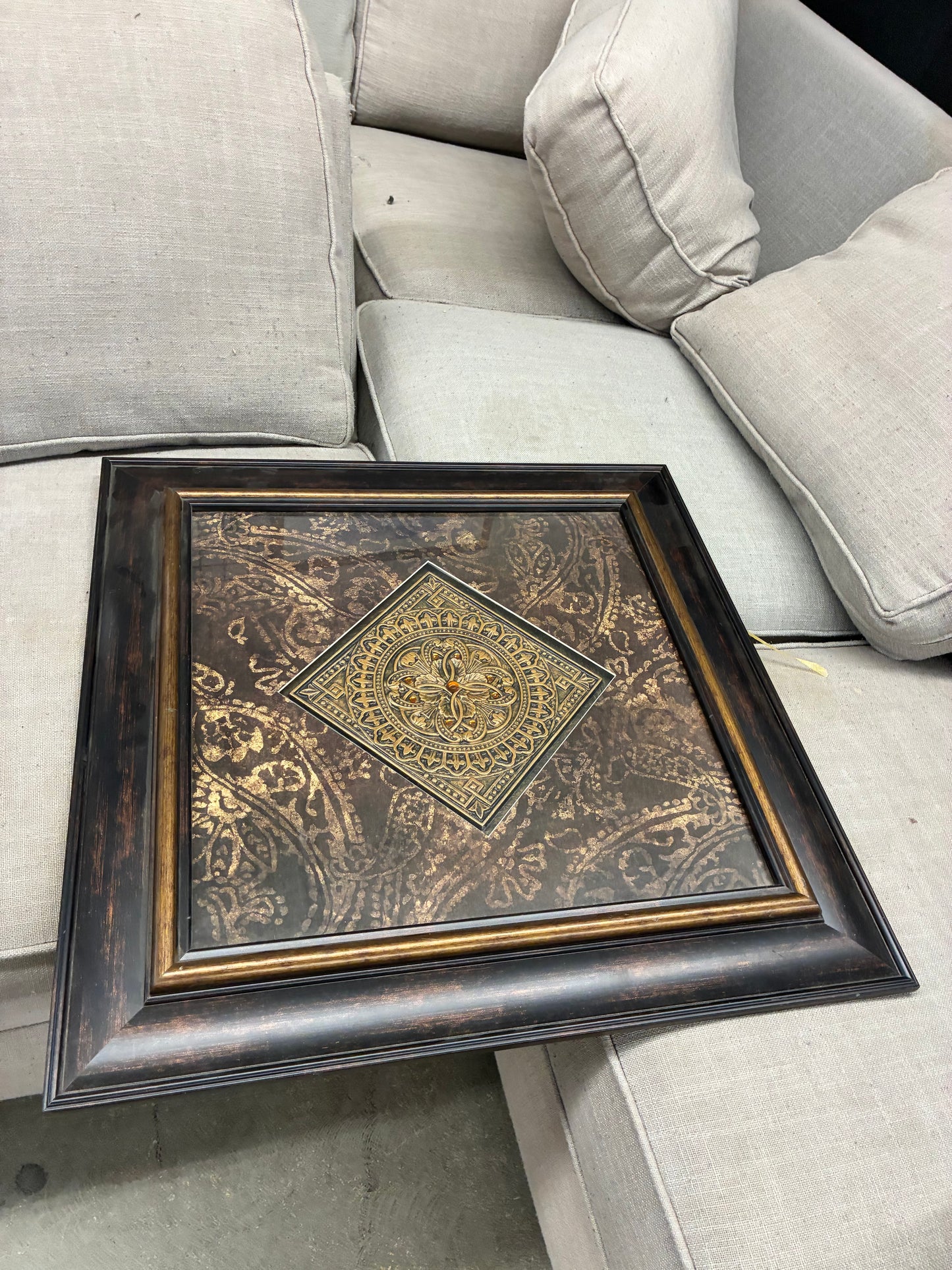 Framed Ornate Medallion Wall Art