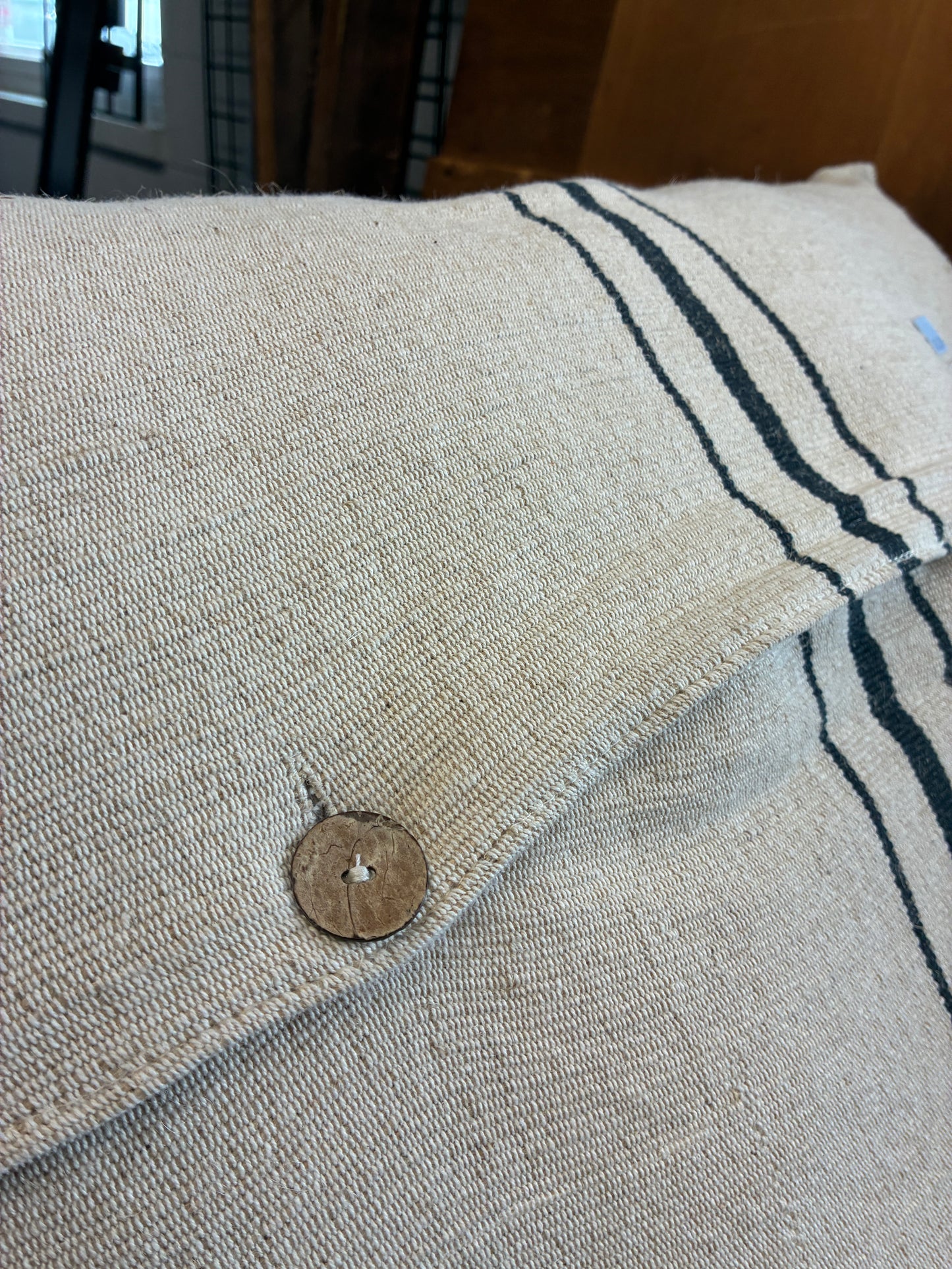 Arhaus Striped Linen Throw Pillows