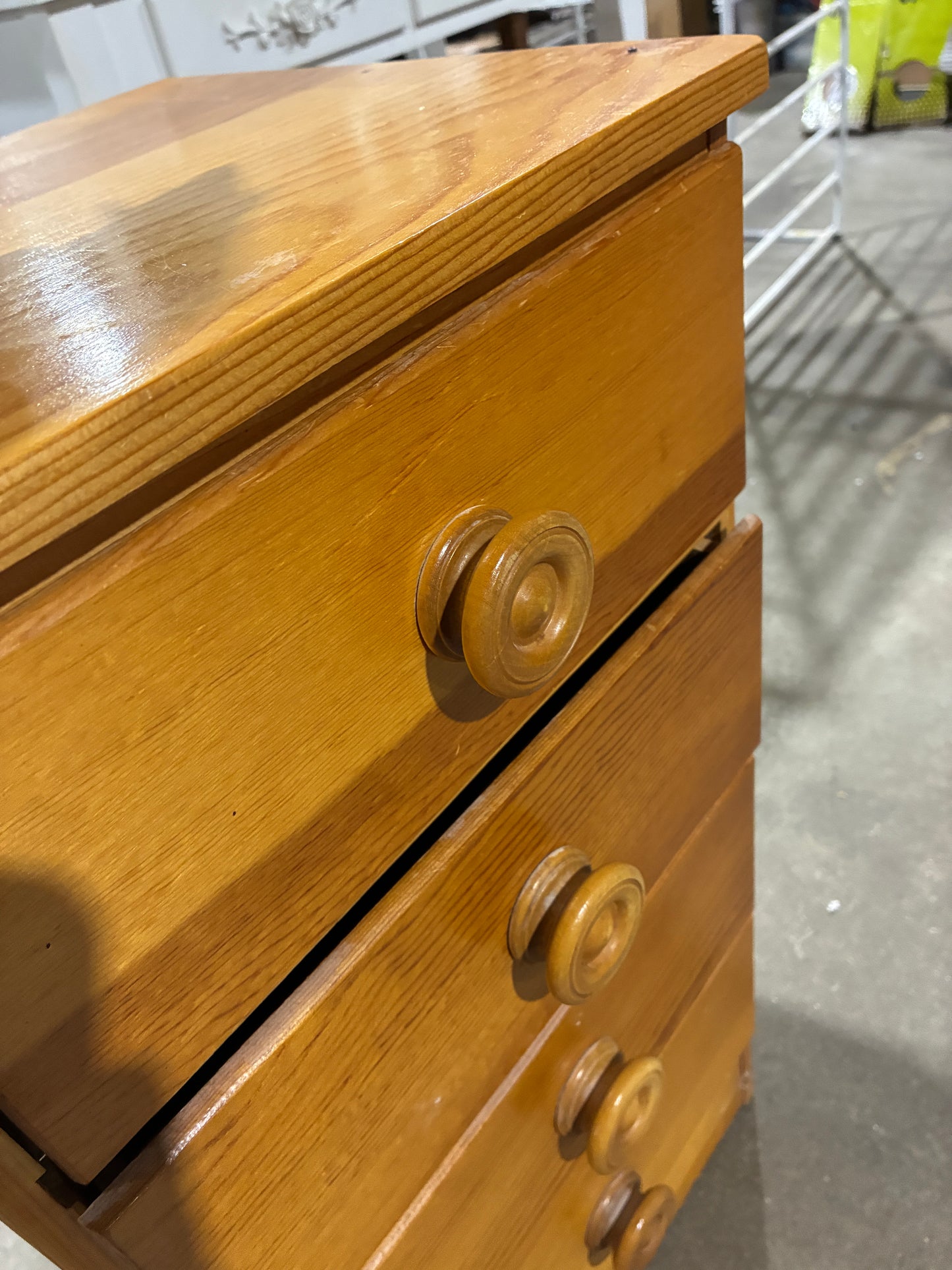 Solid Wood 4-Drawer Storage Chest