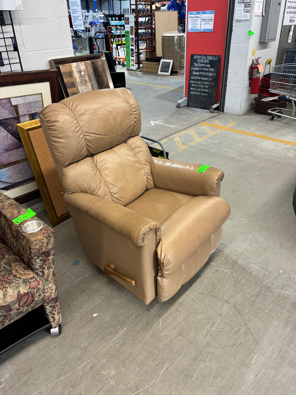 Tan Leather Recliner Chair