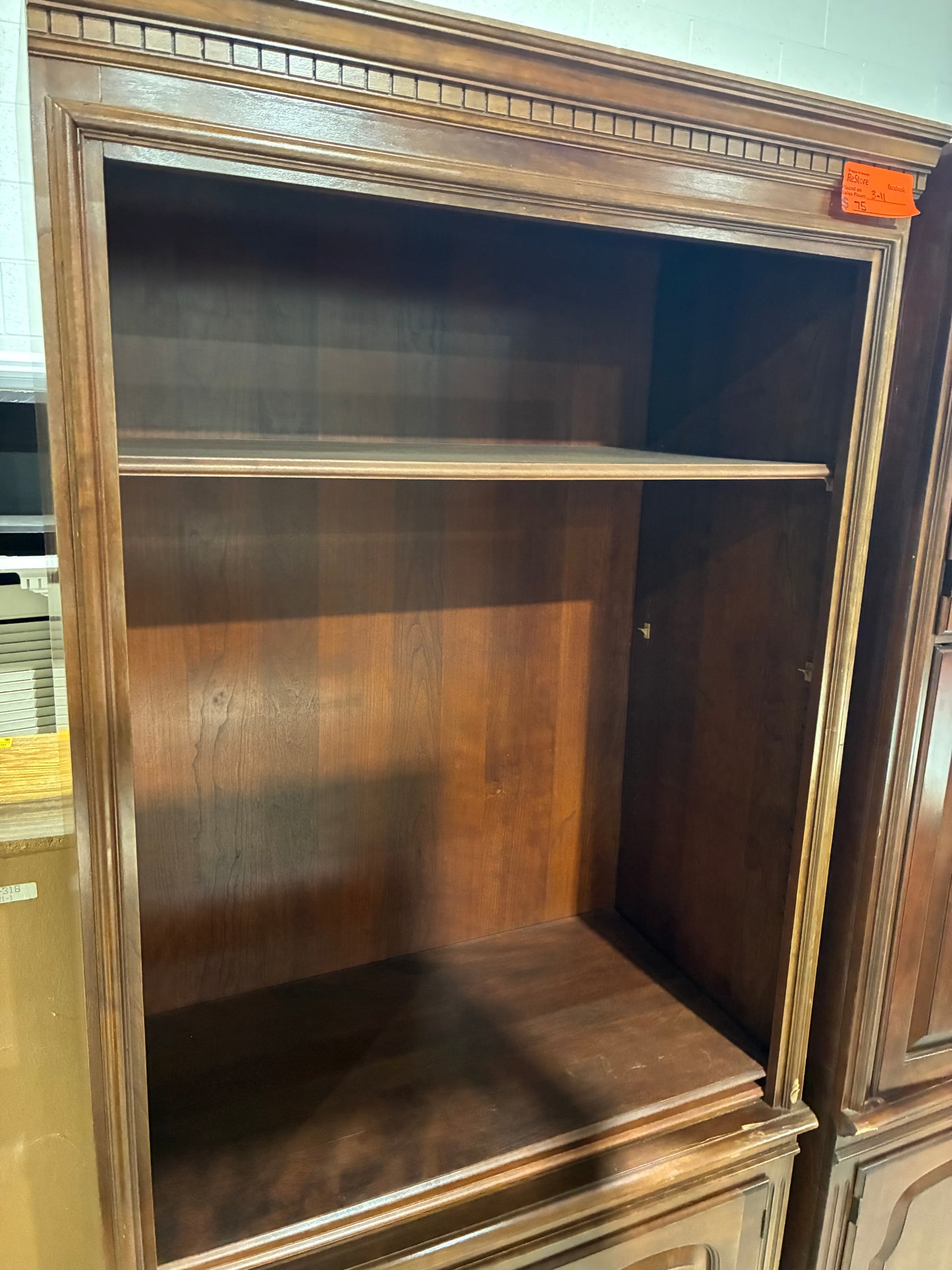 Traditional Entertainment Center with Storage Cabinets #1