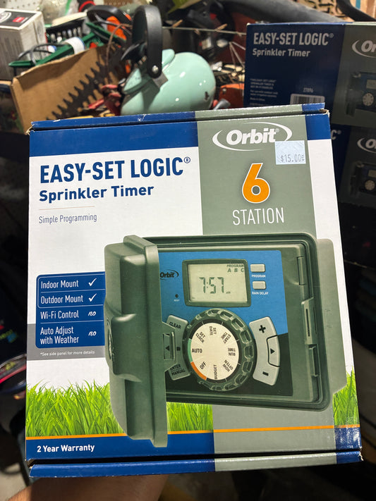 Orbit Easy-Set Logic 6-Station Sprinkler Timer