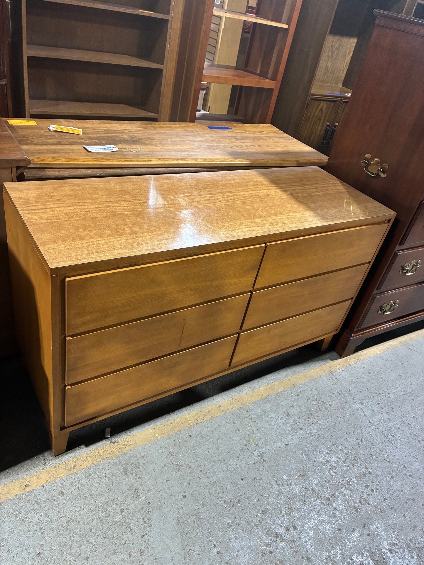 Conant Ball Mid Century Six Drawer Dresser