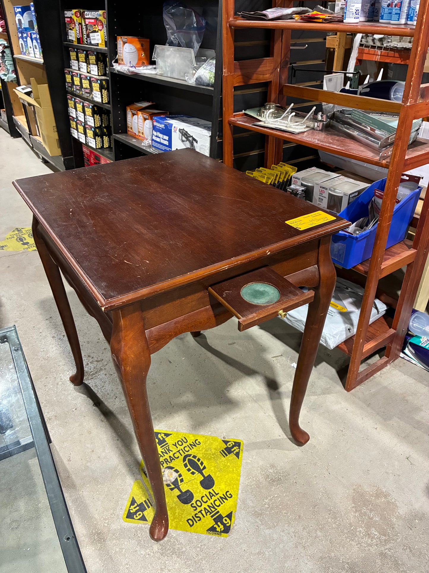 Cherry Finish Game Table with Hidden Chess Board