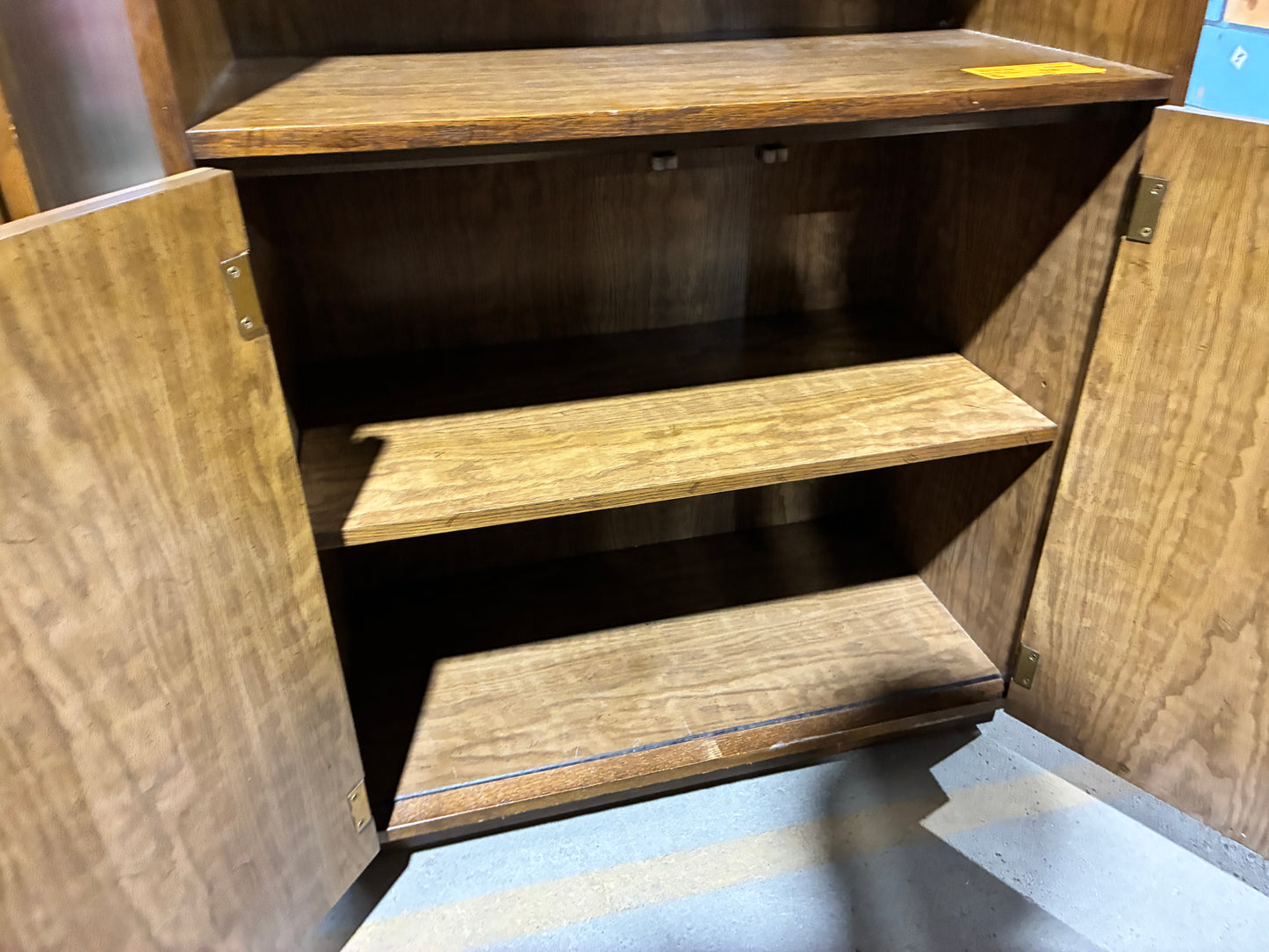 Tall Wood Bookcase Cabinet #2