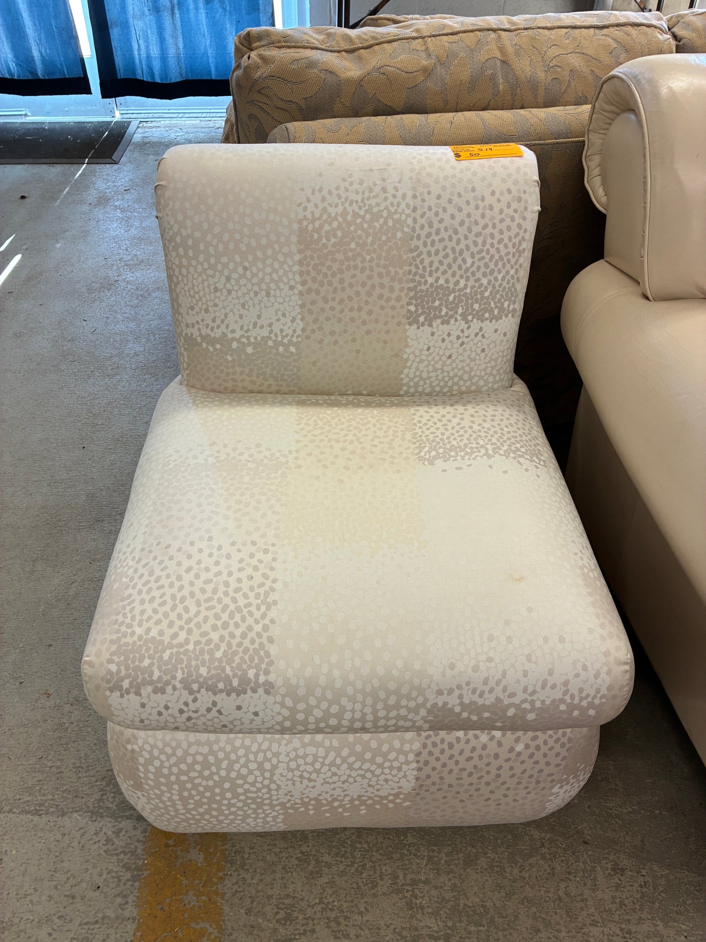 Modern Upholstered Armless Accent Chair