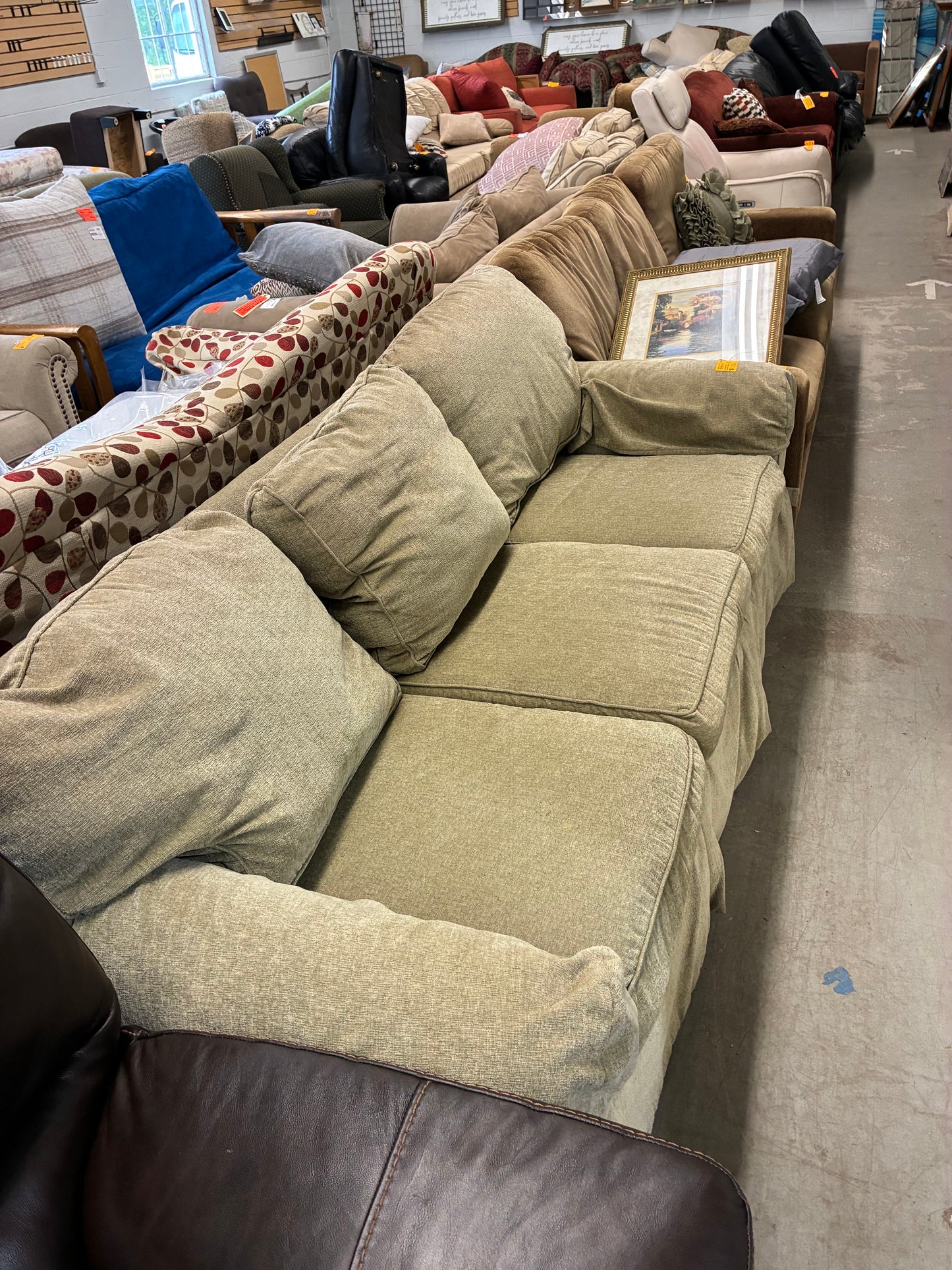 Heritage House Three-Cushion Sofa