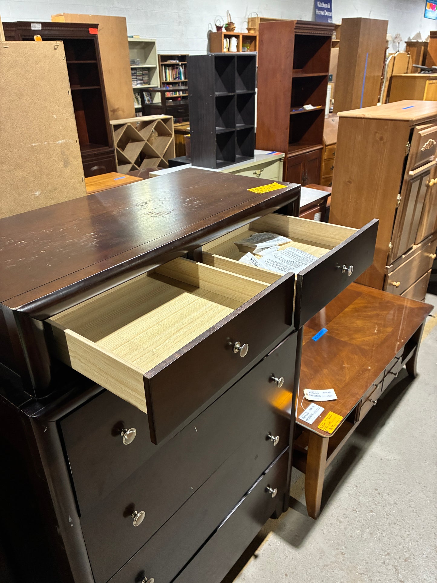 Dark Espresso 6 Drawer Chest