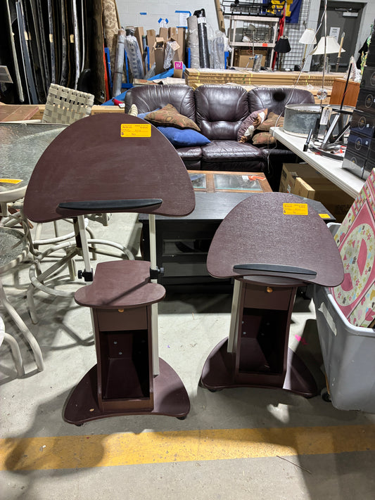 Adjustable Mobile Podium / Laptop Tables $50 each