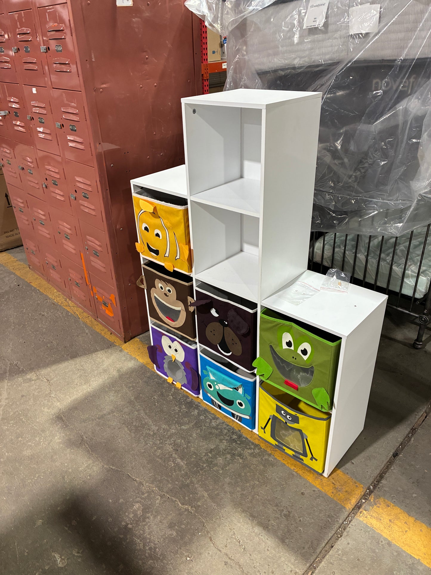 Kids' Storage Organizer with Character Fabric Bins