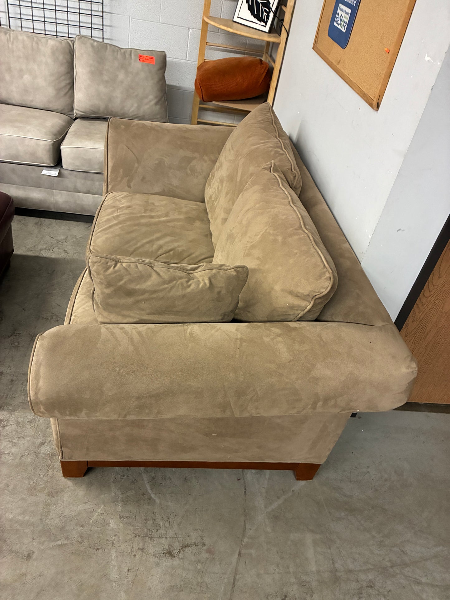 Klaussner Furniture Tan Loveseat