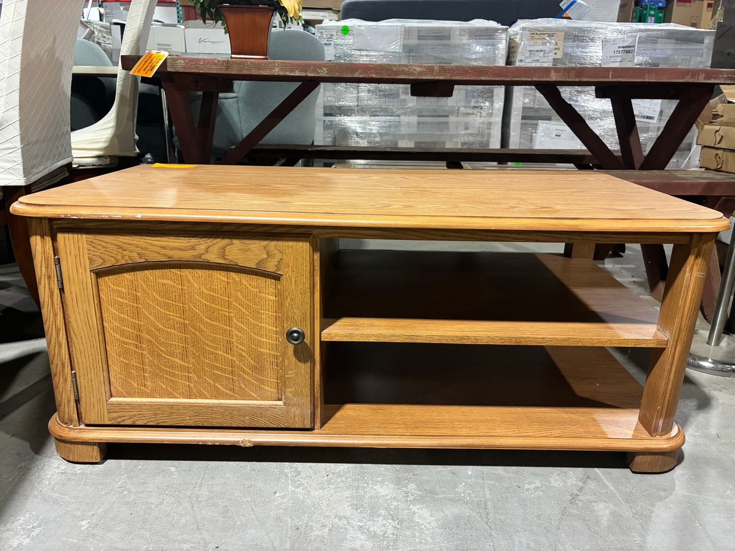Oak Entertainment Center / TV Stand