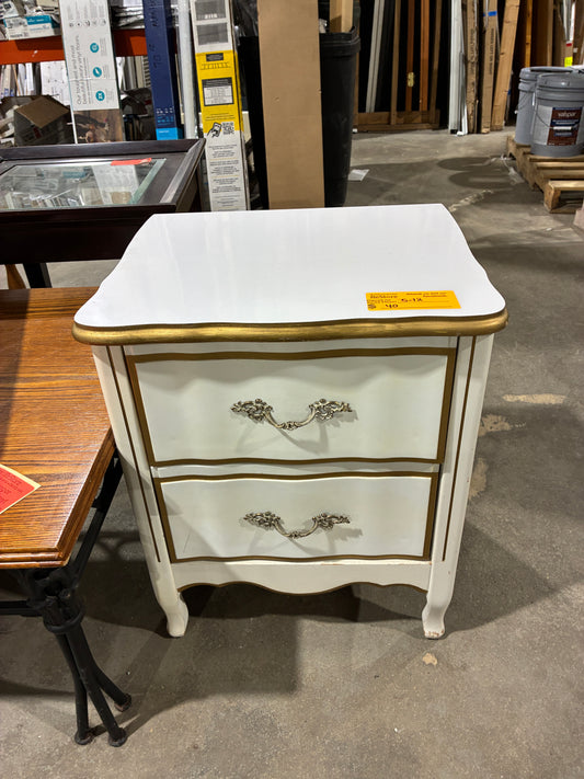 Vintage Style 2-Drawer Nightstand