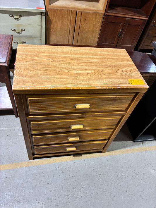 Oak 4-Drawer Dresser
