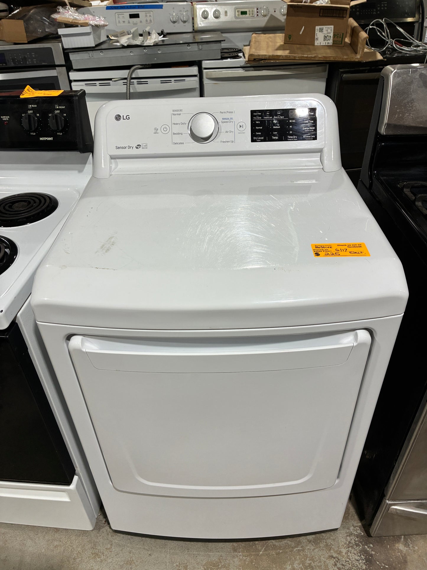 LG Sensor Dry Electric Dryer (Model DLE7100W)