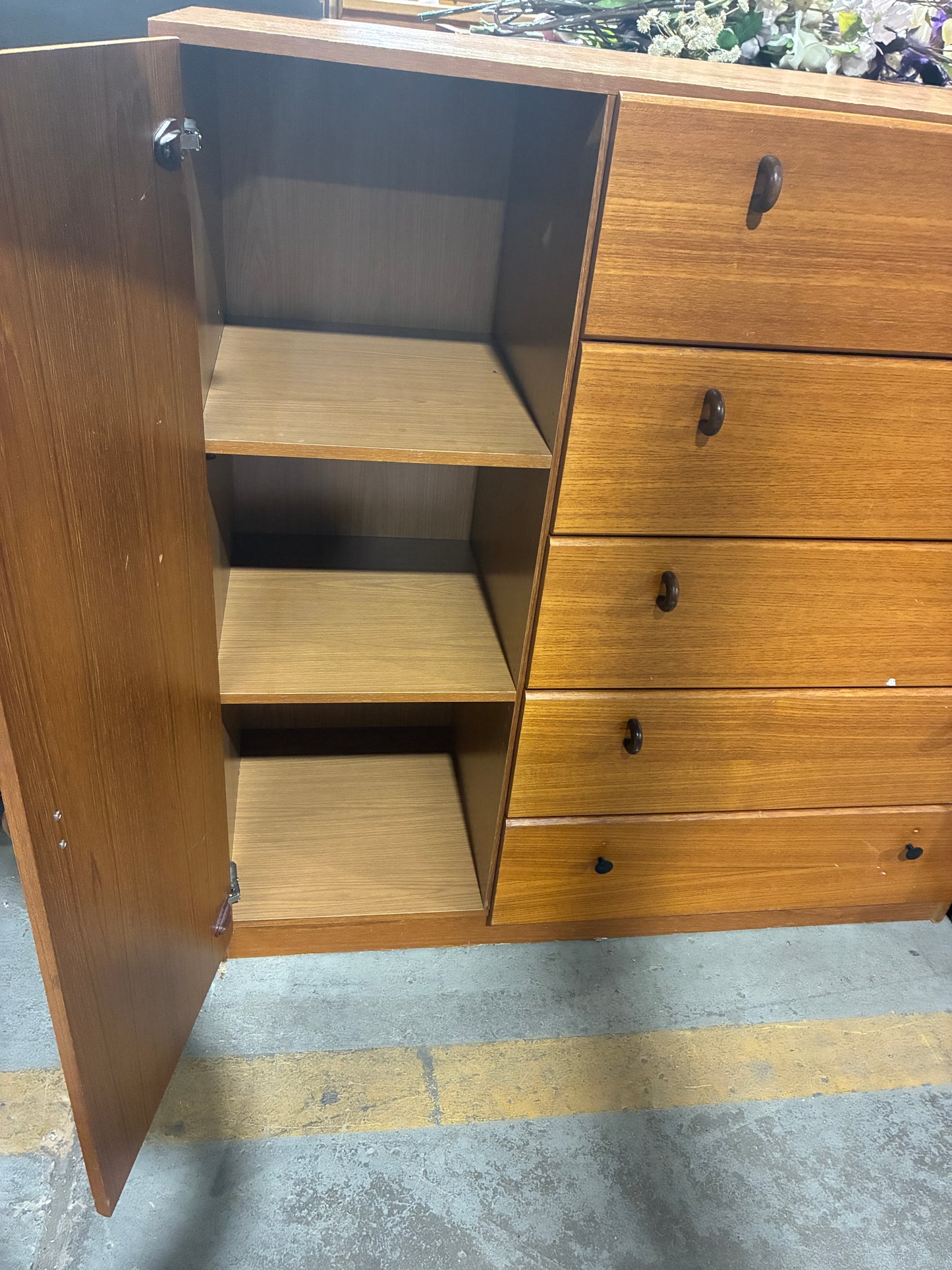 Mid-Century Style Storage Cabinet and Chest