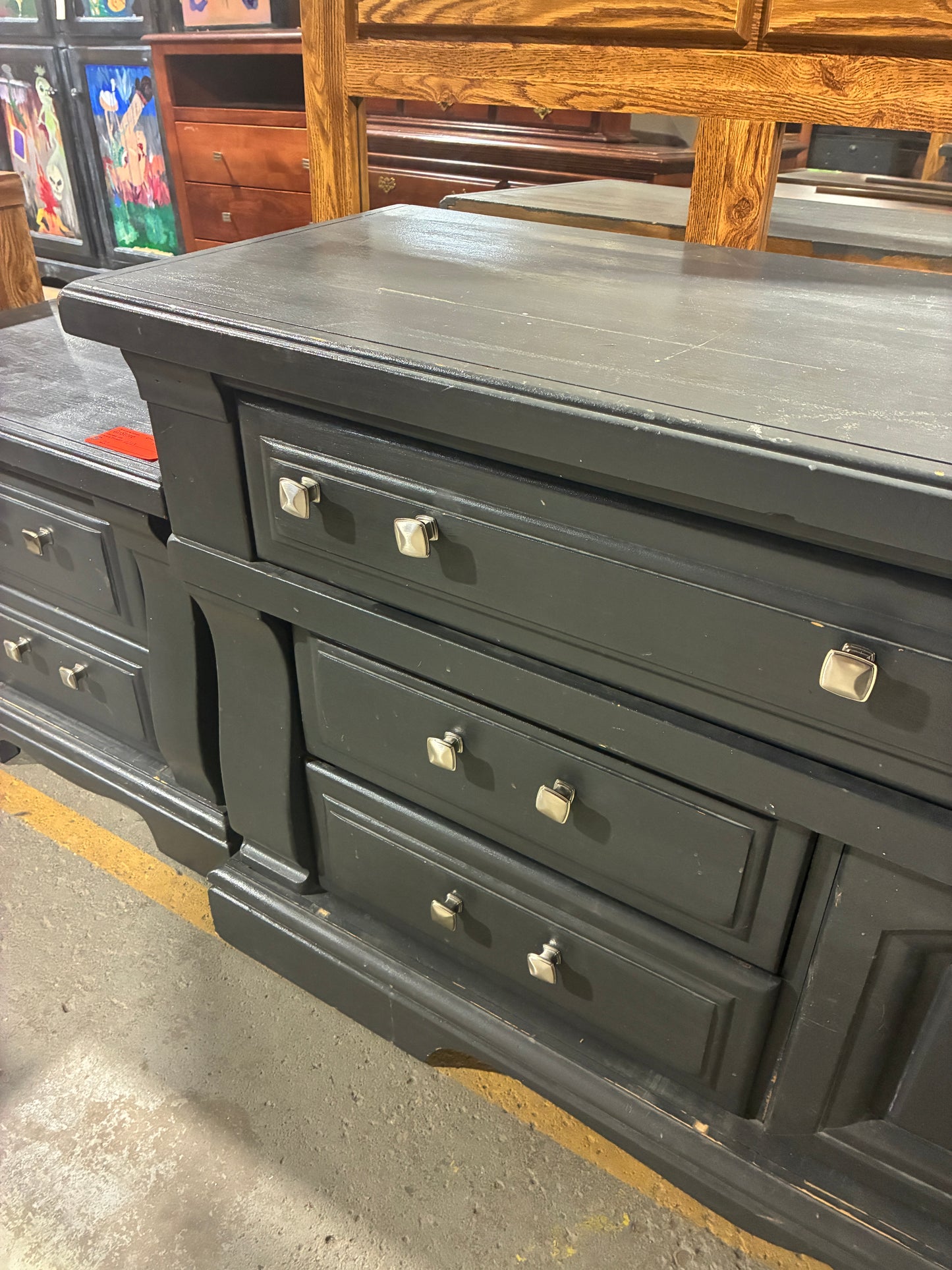 Charcoal Painted Burlington House Furniture Sideboard