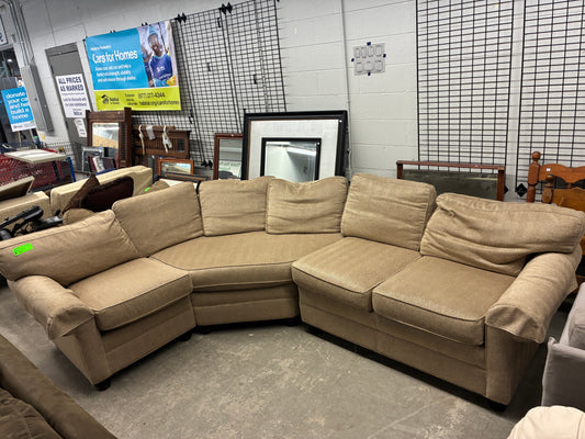 Vanguard Furniture American Bungalow Curved Sectional Sofa