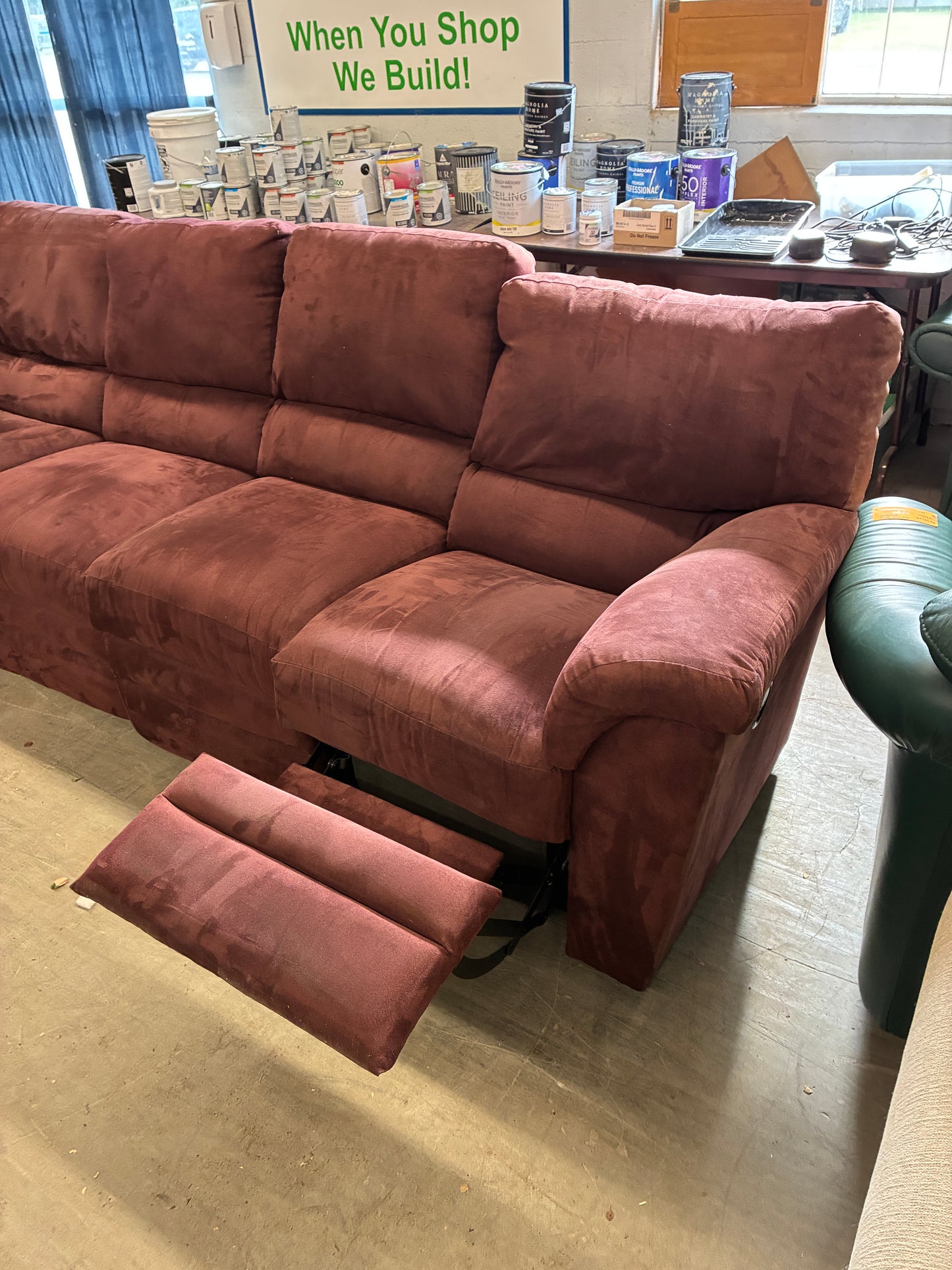 La-Z-Boy Burgundy Power Reclining Sectional Sofa