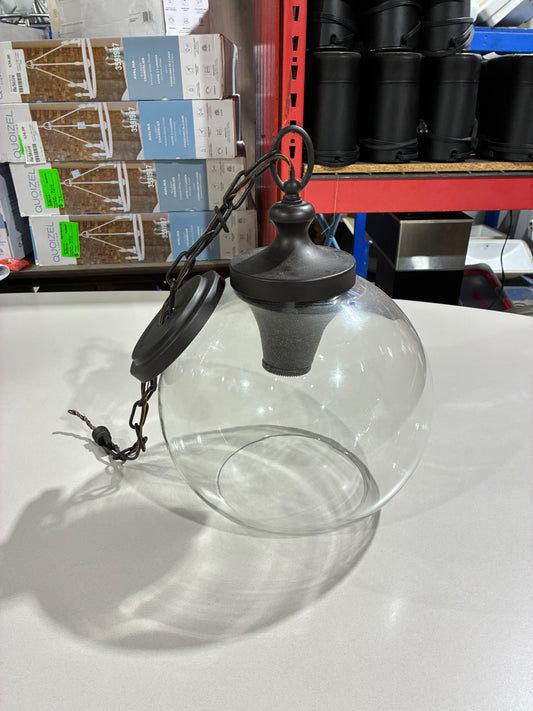 Clear Glass Globe Pendant Light